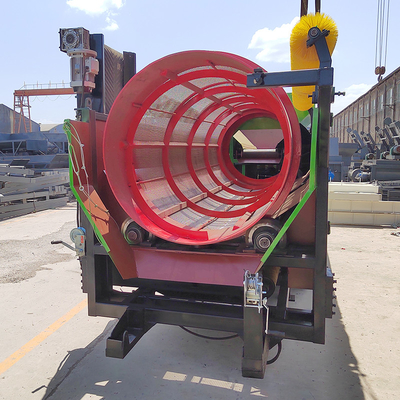 Procesadores rotativos de trampolín de alta capacidad para separar el compost con dos transportadores de cinta