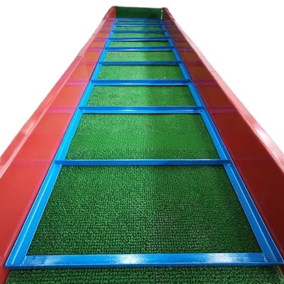 Popular venta de la minería de oro mejor caja de alfombras de oro para 1000 * 6000mm tamaño