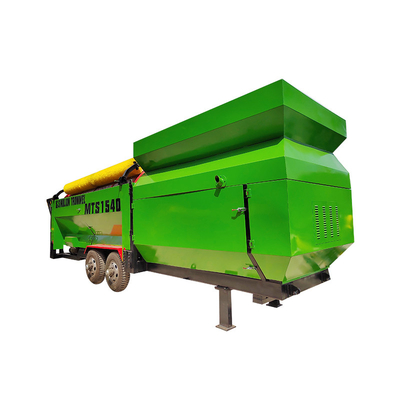 6200 KG Capacidad de tambor rotativo Trommel Screen para la máquina de compostaje de suelo circular vibratorio