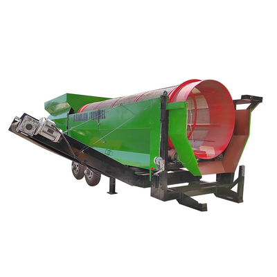 6200 KG Capacidad de tambor rotativo Trommel Screen para la máquina de compostaje de suelo circular vibratorio