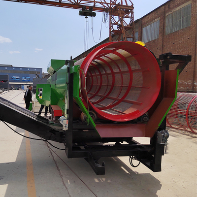 6200 KG Capacidad de tambor rotativo Trommel Screen para la máquina de compostaje de suelo circular vibratorio