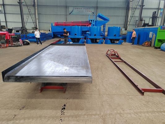 4520*1850*1560mm Separación de minerales Vibración 6s Tabla de vibración para limpieza de oro