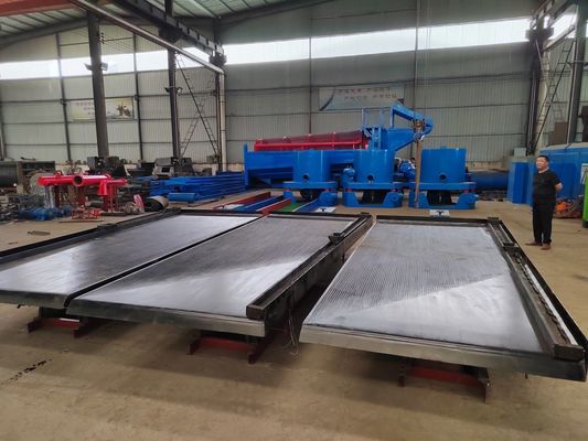 4520*1850*1560mm Separación de minerales Vibración 6s Tabla de vibración para limpieza de oro