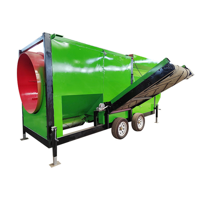 Máquina de tamizado de tambor rotativo ampliamente para compostaje de suelo superior arena de grava pantalla de tambor de arena
