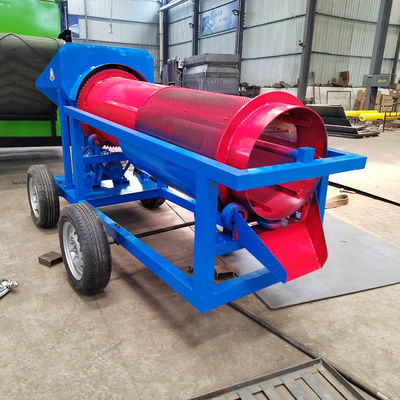 Pantalla de extracción de oro móvil gris profesional para la separación de mineral de gran capacidad