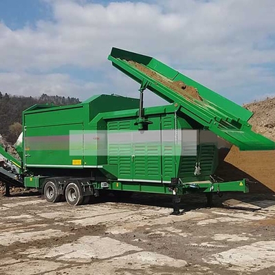 Espectrógrafo de tambor móvil MTS1230 para arena de tierra, grava, compost, astillas de madera de alta capacidad