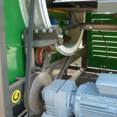 3200 KG Compost Trommel Motor diesel autolimpiante máquina de pantalla de tambor con 11 kW de potencia