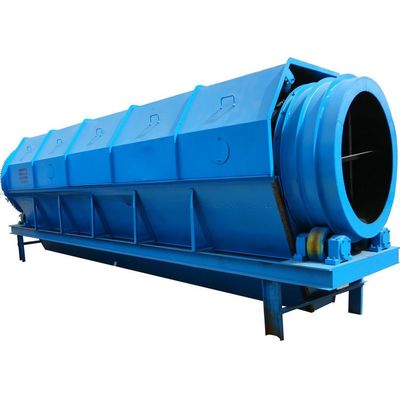 Esquina de tamizado de residuos verdes para compost dentro del separador de gravedad