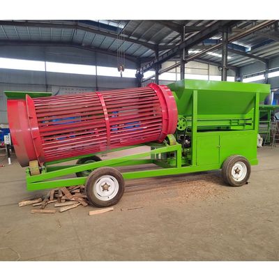 50-500 toneladas por hora pantalla de tambor de leña portátil para leña de leña especialmente tamizada