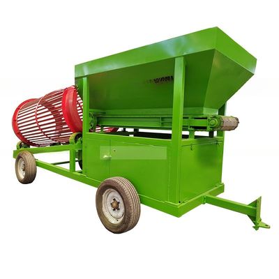 Capacidad de 50-500 toneladas por hora Pantalla de tambor de leña móvil con 380v/415v/440v de voltaje