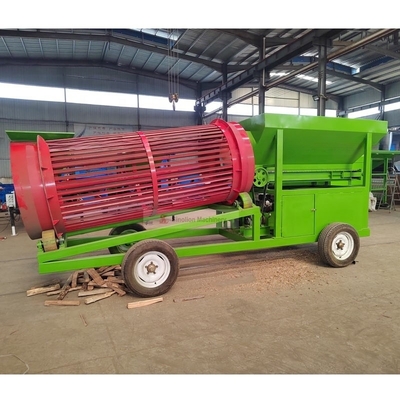 50-500 toneladas por hora Operaciones de leña portátil Trommel Screen Rotary Drum Screen