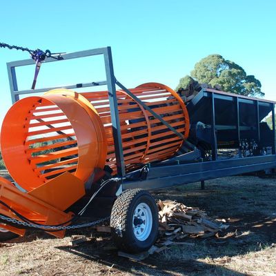 Tamaño de descarga personalizable pantalla de tambor de leña pequeña y móvil