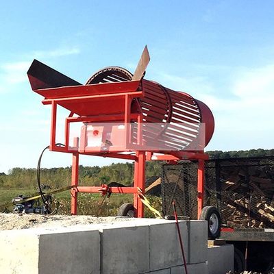 Tamaño de descarga personalizable pantalla de tambor de leña pequeña y móvil