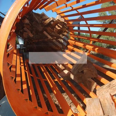 Tamaño de descarga personalizable pantalla de tambor de leña pequeña y móvil