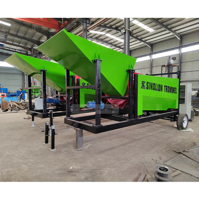 Tipo rotativo de hojas de madera Trommel Screen eficientemente cortar la leña para la minería de energía