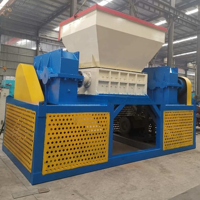 Máquina de trituración de metales con doble eje móvil de desechos de hierro para automóviles con concha para una larga vida útil