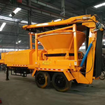 4-6 Blade Diesel móvil Gran Hopper Rotativo Plantas de trituración de árboles de madera