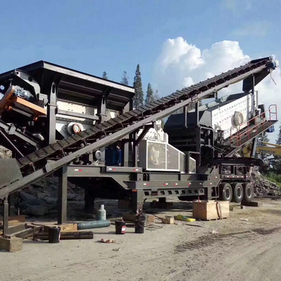 Máquina integrada de planta de cantera móvil portátil y fácil operación con marco de soldadura