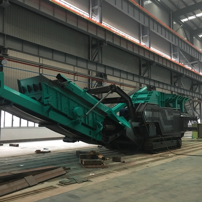 Máquina integrada de planta de cantera móvil portátil y fácil operación con marco de soldadura