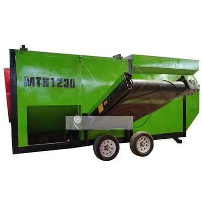 Máquina de tamizado de compost móvil de alta capacidad con transportador de cinta en Australia