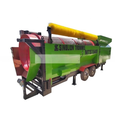 Máquina de tamizado de compost móvil de alta capacidad con transportador de cinta en Australia