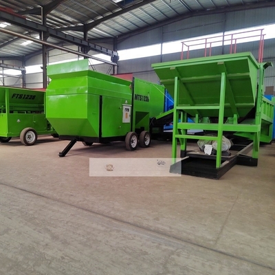 6700 KG Leña de leña Residuos de madera Superficie del suelo Arena grava Pantalla de lavado Trommel Pantalla máquina