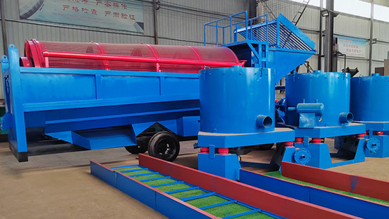 Equipo de extracción de oro aluvial separador mini portable de oro y diamantes tambor