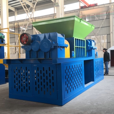 Máquina de trituración de metales con doble eje móvil de desechos de hierro para automóviles con concha para una larga vida útil
