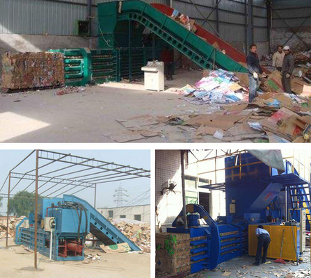 35000 KG Energía Minería Prensa de embalaje hidráulica horizontal para soluciones de eliminación de residuos