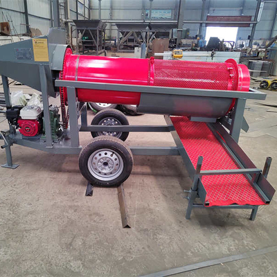 5 a 10 t/h de tensión 220V/380V Lavadora de minería de oro Lavadora rotativa de tambor de pequeño tamaño