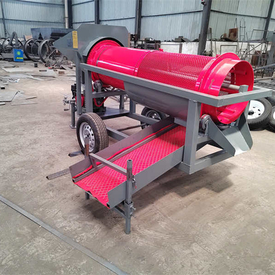 5 a 10 t/h de tensión 220V/380V Lavadora de minería de oro Lavadora rotativa de tambor de pequeño tamaño