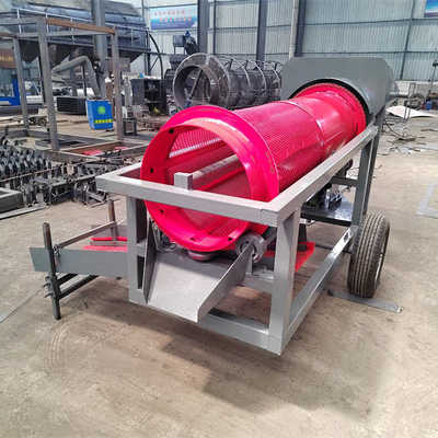 5 a 10 t/h de tensión 220V/380V Lavadora de minería de oro Lavadora rotativa de tambor de pequeño tamaño