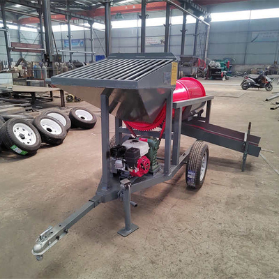 5 a 10 t/h de tensión 220V/380V Lavadora de minería de oro Lavadora rotativa de tambor de pequeño tamaño