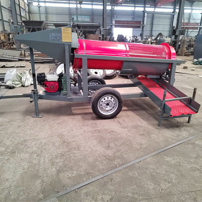 5 a 10 t/h de tensión 220V/380V Lavadora de minería de oro Lavadora rotativa de tambor de pequeño tamaño