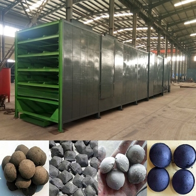 Horno de secado industrial personalizado para la línea de producción de briquetas de carbón y 4 capas