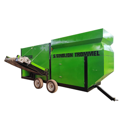1200x2500 Escrín de trompas de compost para la detección de residuos móviles en la producción de compost
