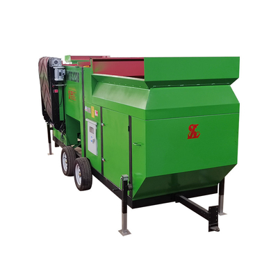 1200x2500 Escrín de trompas de compost para la detección de residuos móviles en la producción de compost