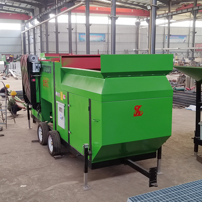Las tiendas de materiales de construcción dependen del modelo de suelo de la pantalla de tambor con el conjunto de generador de diesel