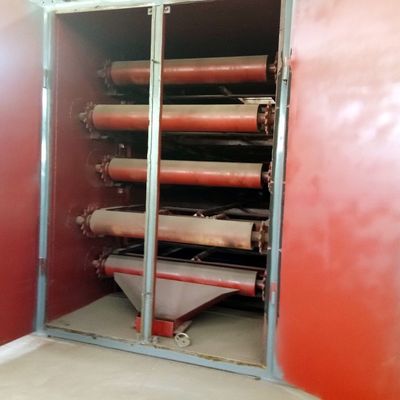 Secador de carbón de 1200-3800 mm de anchura de la tapa para la línea de producción de briquetas en talleres de reparación de máquinas