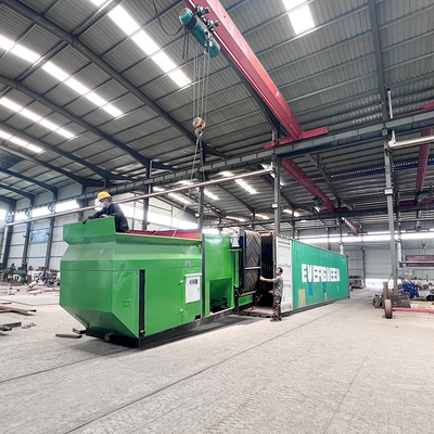 Las tiendas de materiales de construcción dependen del modelo de suelo de la pantalla de tambor con el conjunto de generador de diesel