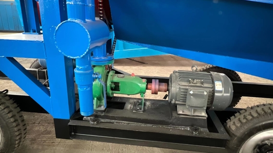 Equipo de minería de oro Escrubber rotativo móvil de oro Trommel pantalla de alimentación Tamaño 300mm
