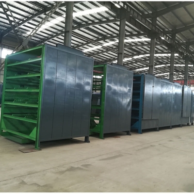 Forma de barra Materiales secos Briquetas de carbón Producción continua Conductor de malla Secadora de cinta