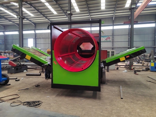 Sifador de tambo rotativo para compostaje Escrimador de suelo de superficie de gusanos Fertilizante Mini Trommel Screen
