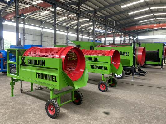 Sifador de tambo rotativo para compostaje Escrimador de suelo de superficie de gusanos Fertilizante Mini Trommel Screen