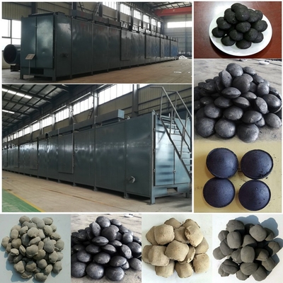 Presión de vapor 0,2-0,8Mpa Maquina de secar de cinta de malla transportadora para briquetas minerales de carbón