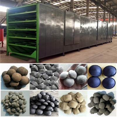 Forma de barra Materiales secos Briquetas de carbón Producción continua Conductor de malla Secadora de cinta