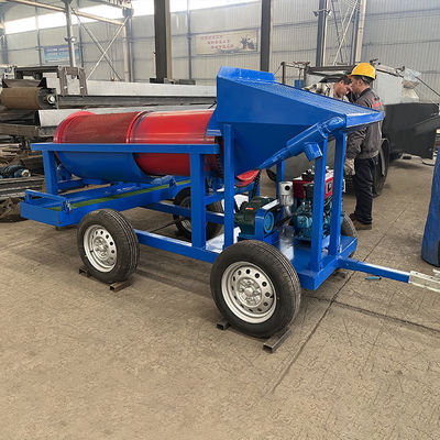 5 a 10 toneladas por hora Placer Gold Mini Trommel Screen con material de acero inoxidable 720 KG