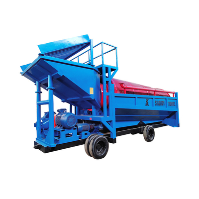 Equipo de tambor de minería de oro manual 380v/415v/440v pantalla de tambor de oro móvil