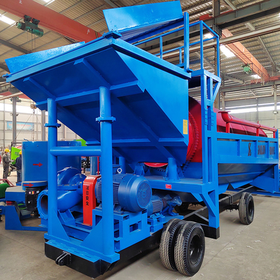 Equipo de tambor de minería de oro manual 380v/415v/440v pantalla de tambor de oro móvil
