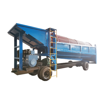 Equipo de extracción de oro aluvial planta de lavado de tambores de 50-500 toneladas por hora
